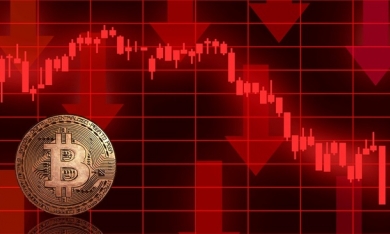 Giá Bitcoin lại giảm sâu, thị trường tiền điện tử ‘đỏ lửa’