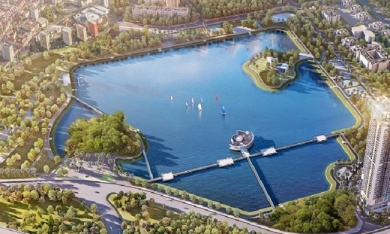 Vingroup chi 1.000 tỷ đồng xây dựng công viên hồ điều hòa Cầu Giấy