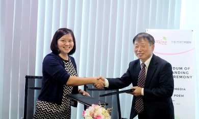 Hoàng Mai Media ký kết hợp tác với Tập đoàn truyền thông Hàn Quốc The Post Poem