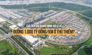 Chủ tịch Đại Quang Minh nói gì về đường 1.000 tỷ đồng/km ở Thủ Thiêm?