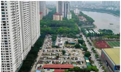 Toàn cảnh khu đất bãi xe ‘lậu’ sắp xây trường học ở phường đông dân nhất Hà Nội