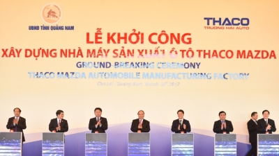 THACO khởi công nhà máy ô tô 12.000 tỷ đồng tại Quảng Nam