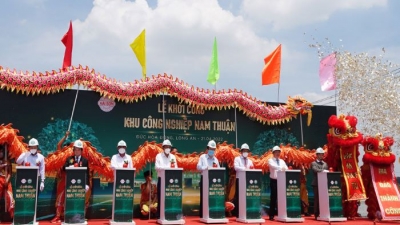 Long An: Khởi công khu công nghiệp Nam Thuận 308ha, tổng mức đầu tư 5.300 tỷ