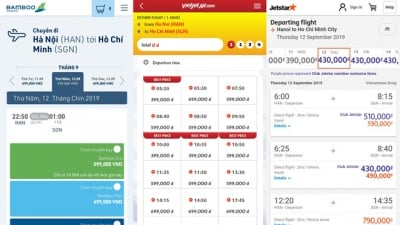 Niêm yết giá vé máy bay: Vietjet ‘tố ngược’ Vietnam Airlines không minh bạch