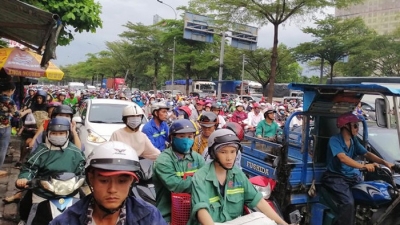 TP. Hồ Chí Minh: Khởi công hầm chui và vòng xoay nút giao Nguyễn Văn Linh - Nguyễn Hữu Thọ, Quận 7