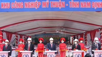 Nam Định: Khởi công xây dựng KCN Mỹ Thuận hơn 1.600 tỷ đồng