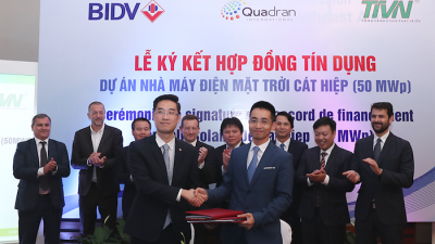 BIDV cấp tín dụng tài trợ dự án Nhà máy điện mặt trời Cát Hiệp