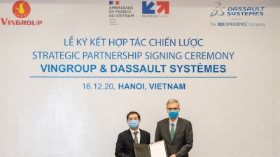 Vingroup ký kết hợp tác chiến lược với Dassault Systèmes thúc đẩy chuyển đổi số