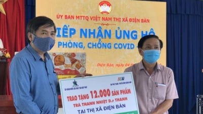 Trà thanh nhiệt Dr Thanh tiếp sức cho đồng bào, chiến sĩ tại Quảng Nam