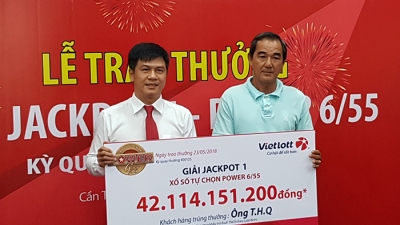 Kết quả Vietlott: Người trúng Jackpot 42 tỷ đồng tại Cần Thơ không đeo mặt nạ nhận thưởng