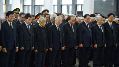 Hình ảnh lễ viếng Chủ tịch nước Trần Đại Quang