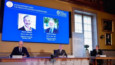 Hai nhà kinh tế Mỹ đoạt giải Nobel Kinh tế 2020