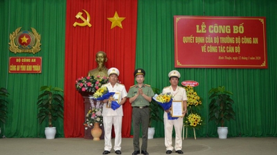 Hai tân Phó giám đốc Công an tỉnh Bình Thuận là ai?