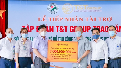 T&T Group tài trợ 7 tỷ đồng mua thiết bị y tế chống dịch Covid-19 tại bệnh viện Đức Giang