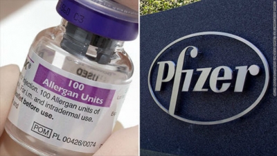 'Gã khổng lồ' Pfizer sẽ mua lại Allergan với giá 150 tỷ USD