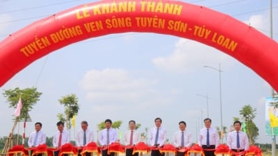 Đà Nẵng: Chính thức thông xe đường ven sông 745 tỷ đồng