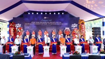FPT động thổ dự án trung tâm công nghệ 2.000 tỷ ở Bình Định