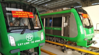 Chính thức vận hành thử nghiệm tuyến đường sắt Cát Linh - Hà Đông
