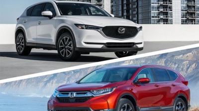 Top 5 mẫu CUV bán chạy nhất tháng 1/2019: Honda CR-V 'vượt' Mazda CX-5