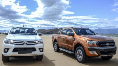 Phân khúc xe bán tải quý I/2019: Ford Ranger, Toyota Hilux đứng đầu