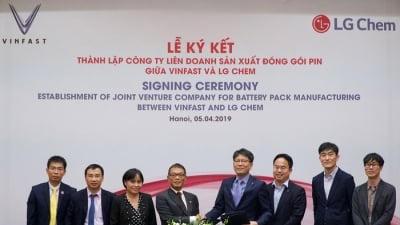 VinFast và LG Chem hợp tác thành lập liên doanh sản xuất pin
