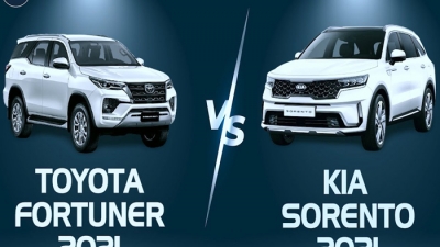 Xếp hạng SUV 7 chỗ tháng 1/2021: Kia Sorento ‘đả bại’ Toyota Fortuner