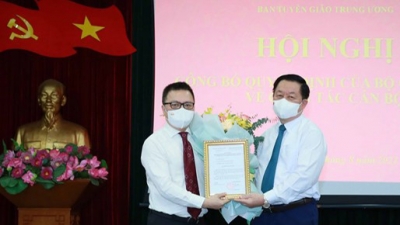Ông Lê Quốc Minh giữ chức Phó Ban Tuyên giáo Trung ương và Bí thư Đảng đoàn Hội Nhà báo Việt Nam