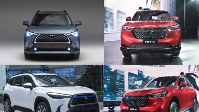 SUV dưới 900 triệu đồng, chọn mua Honda HR-V RS hay Toyota Corolla Cross 1.8V?