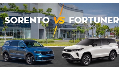 Cạnh tranh SUV 7 chỗ: Toyota Fortuner và Kia Sorento bán không nổi 100 xe/tháng