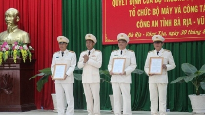 Bà Rịa - Vũng Tàu có 7 Phó giám đốc công an