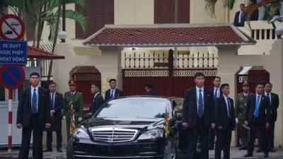 Chủ tịch Kim Jong-un đến Đại sứ quán Triều Tiên tại Việt Nam