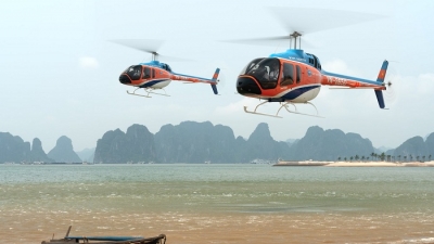 Ngắm 2 trực thăng Mỹ phục vụ du lịch ở Hạ Long