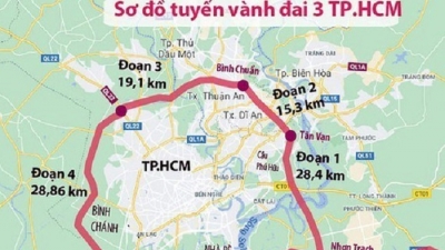 Ngày 24/9, khởi công dự án vành đai 3 TP. HCM đoạn Tân Vạn - Nhơn Trạch hơn 6.900 tỷ