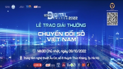 Chuẩn bị trao Giải thưởng Chuyển đổi số Việt Nam – Vietnam Digital Awards 2022