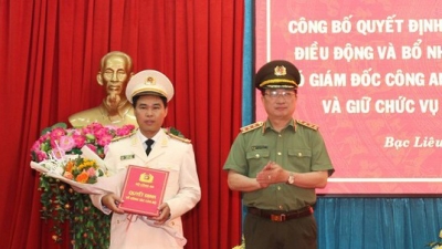 Phó giám đốc Công an tỉnh Bình Thuận làm Giám đốc Công an tỉnh Bạc Liêu
