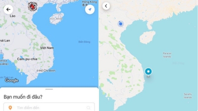 Hoàng Sa, Trường Sa biến mất khỏi bản đồ trên ứng dụng gọi xe Go-Viet