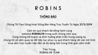 Central Group tiết lộ lý do đóng cửa trang thương mại điện tử Robins.vn