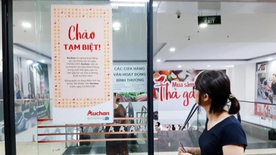 Auchan chính thức đóng cửa 15 siêu thị tại Việt Nam