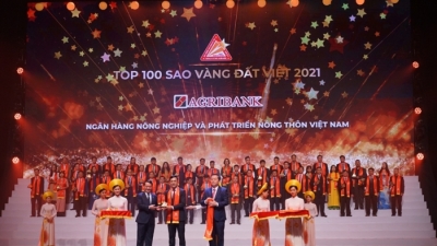 Agribank đạt giải thưởng Sao Vàng đất Việt năm 2021