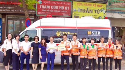T&T Group và SHB tặng xe cứu thương cho đội hỗ trợ sơ cứu FAS Angel Hà Nội