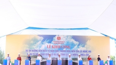 Khởi công dự án đường ven biển 520 tỷ đồng tại Nghệ An