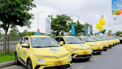 Hải Phòng: Một DN đặt mua hàng trăm ô tô điện Vinfast để chạy taxi