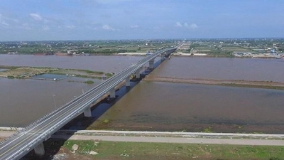 Bộ GTVT thúc xây nhanh cầu vượt sông Đáy 1.450 tỷ nối Nam Định với Ninh Bình