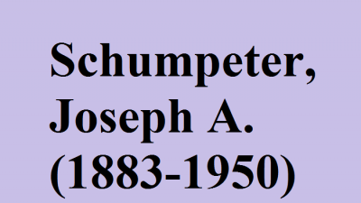 Joseph Schumpeter là ai?