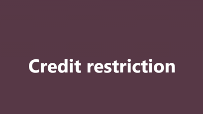 Hạn chế tín dụng là gì?