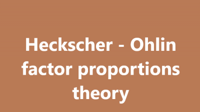 Lý thuyết tỉ lệ nhân tố Heckscher-Ohlin là gì?