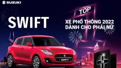 Suzuki Swift nhận giải thưởng ‘Xe phổ thông 2022 dành cho phái nữ’ tại Car Choice Awards 2022
