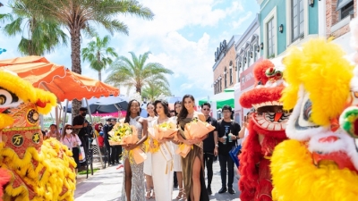 Dàn hoa hậu ghé thăm đại lộ shophouse NovaWorld Ho Tram