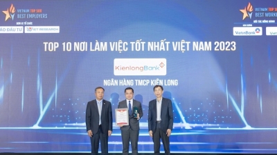 KienlongBank lọt top 10 nơi làm việc tốt nhất Việt Nam ngành ngân hàng
