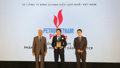 PVFCCo được vinh danh 'Top 50 công ty kinh doanh hiệu quả nhất Việt Nam'